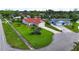 Aerial view of the home showcasing its well-manicured lawn at 1414 75Th Nw St, Bradenton, FL 34209
