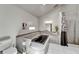 Modern bathroom featuring a sunken tub, tile flooring, and a shower at 1414 75Th Nw St, Bradenton, FL 34209