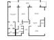 Detailed floorplan of the apartment layout, showcasing bedrooms, living room, kitchen, and balcony dimensions at 1501 Gulf Blvd # 201, Clearwater Beach, FL 33767