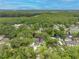 Stunning aerial view of the property showcasing its prime waterfront location amidst lush greenery and serene waterways at 18202 Abbey Ln, Lutz, FL 33548