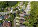 Aerial shot highlighting the property within a residential neighborhood at 2043 Wrangler Dr, Brandon, FL 33511