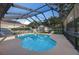 Beautiful backyard pool enclosed with a screen, perfect for year-round enjoyment and relaxation at 2043 Wrangler Dr, Brandon, FL 33511