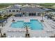 Community pool with ample seating and resort-style amenities at 3197 Acacia Bay Ave, Wesley Chapel, FL 33543
