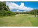 Scenic view of golf course tee box surrounded by lush greenery with trees at 3337 Crescent Oaks Blvd, Tarpon Springs, FL 34688