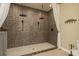 Tiled shower with dual shower heads at 3337 Crescent Oaks Blvd, Tarpon Springs, FL 34688