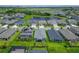 An aerial view showing the community layout with well-manicured lawns, pond views, and proximity to local amenities at 5415 Limelight Dr, Apollo Beach, FL 33572