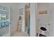 Well-designed bathroom with walk-in shower, toilet, and stylish decor at 5415 Limelight Dr, Apollo Beach, FL 33572