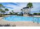 Large pool with a tower slide, lots of space for residents to enjoy at 5415 Limelight Dr, Apollo Beach, FL 33572
