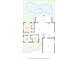 Detailed floor plan featuring bedrooms, living areas, kitchen, and outdoor spaces at 5473 Bayshore Dr, Seminole, FL 33772