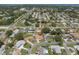 Aerial view highlighting the property's location in a tranquil neighborhood with nearby amenities at 6236 17Th S St, St Petersburg, FL 33712