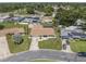 Aerial view of a well maintained home with lush landscaping and serene neighborhood setting at 6236 17Th S St, St Petersburg, FL 33712