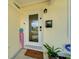 Charming front door with decorative glass, secure entry and a welcoming atmosphere at 6554 34Th N Ave, St Petersburg, FL 33710