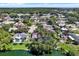 Beautiful aerial view of a peaceful neighborhood with lush greenery and well-maintained homes at 6561 Exeter Ct, Seminole, FL 33772