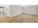 Dining room showcases wood-look floors and neutral walls, providing a clean, welcoming space at 7821 Niagara Ave # 2102, Tampa, FL 33617
