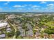 Expansive aerial shot of a vibrant community featuring homes, green spaces, and recreational areas at 8645 Piper Ln, Seminole, FL 33777