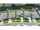 Aerial view of a two story home with a waterway in the backyard at 978 Signet Dr, Apollo Beach, FL 33572
