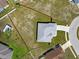 Bird's eye view of property featuring a single-Gathering home, fenced yard, and spacious lot at 10115 Briar Cir, Hudson, FL 34667