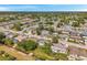 Aerial shot of a charming residential area featuring tree-lined streets, comfortable single-Gathering homes, and a serene neighborhood at 10125 Cherry Creek Ln, Port Richey, FL 34668