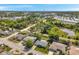 A high-angle view presents a desirable neighborhood with peaceful streets, established lawns, and easy access to commercial areas at 10125 Cherry Creek Ln, Port Richey, FL 34668