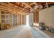 Spacious unfinished basement ready for customization and finishing touches at 10125 Cherry Creek Ln, Port Richey, FL 34668