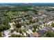 Aerial view of the residential neighborhood with well-maintained homes and a peaceful, suburban setting at 10216 Summer Azure Dr, Riverview, FL 33578