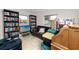 A living room with built in bookshelves, a TV and plenty of storage at 12400 Park Blvd # 417, Seminole, FL 33772