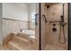 Inviting bathroom boasts a luxurious jacuzzi tub, a shower, and tiled accents at 1313 Oxbridge Dr, Lutz, FL 33549
