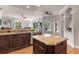Modern kitchen with stainless steel appliances and granite countertops at 1313 Oxbridge Dr, Lutz, FL 33549