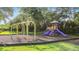 Community playground with swings and play equipment at 1313 Oxbridge Dr, Lutz, FL 33549