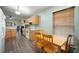 Bright kitchen with wood cabinets and flooring at 24841 Mary Beth Ct, Land O Lakes, FL 34639