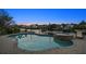 Backyard pool and patio area with waterfront views at 316 Hillpoint Dr, Palm Harbor, FL 34683