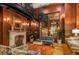 Cozy living room with a fireplace and spiral staircase at 345 Bayshore Blvd # 1807, Tampa, FL 33606