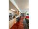 Open-concept living space featuring a kitchen with bar seating, dining area and view to the living room at 345 Bayshore Blvd # 1807, Tampa, FL 33606