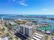 High-angle view of waterfront community near waterways and beach at 400 Island Way # 502, Clearwater Beach, FL 33767