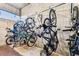Secured bicycle storage room providing organized space for bikes at 400 Island Way # 502, Clearwater Beach, FL 33767