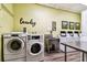 Convenient laundry room features multiple washers, dryers, a sink and workspace at 400 Island Way # 502, Clearwater Beach, FL 33767