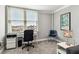 Office featuring a desk with a waterfront view at 400 Island Way # 502, Clearwater Beach, FL 33767