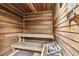 Inviting wood sauna with tiered benches for relaxation and wellness at 400 Island Way # 502, Clearwater Beach, FL 33767