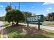 The Westlake Village sign; a deed-restricted community, with no soliciting at 440 Lakeview Dr # 34, Palm Harbor, FL 34683