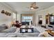 Living room with view to lanai and waterfront at 5422 Sunset Falls Dr, Apollo Beach, FL 33572