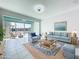 Cozy living room features stylish decor, comfortable seating, and serene water views at 599 Westwinds Dr # 9, Palm Harbor, FL 34683