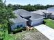 Aerial view of a well-maintained single Gathering home with a two-car garage and manicured landscaping at 6314 Gondola Dr, Riverview, FL 33578