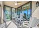 Expansive windows provide natural light and stunning views from this inviting balcony at 6372 Palma Del Mar S Blvd # 601, St Petersburg, FL 33715