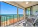 Breathtaking waterfront scenery visible from the outdoor balcony with comfortable seating at 6372 Palma Del Mar S Blvd # 601, St Petersburg, FL 33715