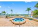 Relaxing hot tub area with lush greenery and scenic waterfront views at 6372 Palma Del Mar S Blvd # 601, St Petersburg, FL 33715