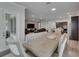 Open concept dining area that flows into a kitchen and Gathering room, great for entertaining and easy living at 7420 Paradiso Dr, Apollo Beach, FL 33572