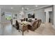 Comfortable living room with modern entertainment setup and plush seating, perfect for relaxation and entertainment at 7420 Paradiso Dr, Apollo Beach, FL 33572