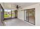 Sun Room with screen windows and sliding glass doors at 8626 Woodbridge Dr, New Port Richey, FL 34655