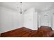 Bright living room with hardwood floors and a chandelier at 899 Addison Ne Dr, St Petersburg, FL 33716