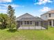Enjoy outdoor living with this covered screened patio, overlooking a well-maintained lawn at 899 Addison Ne Dr, St Petersburg, FL 33716